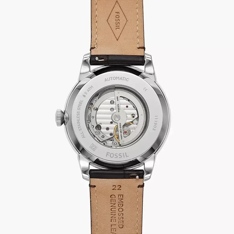 Fossil Townsman Black Dial Leather Men's Watch- ME3167